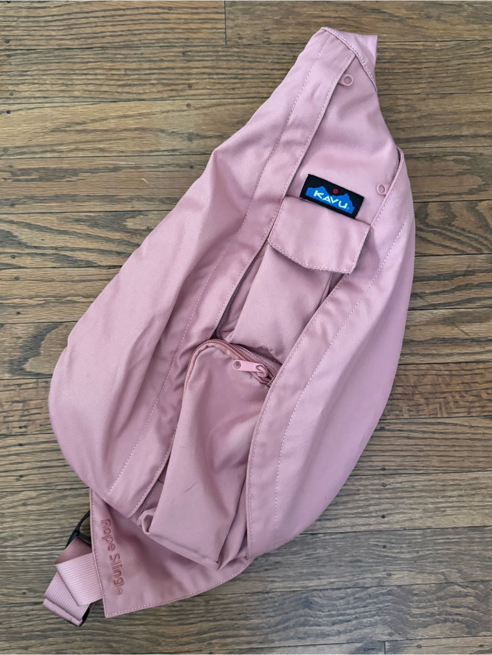 KAVU Rope Sling Pack Pink Clay